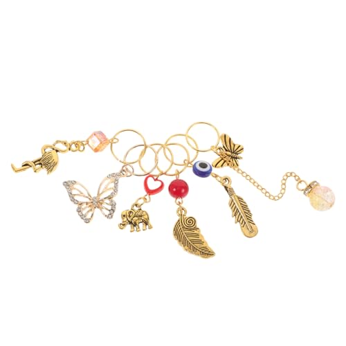 Homoyoyo 6stücke -haarschmuck Perlen-haarspiralen Haarringe Für Zöpfe -haarschmuck in Verschiedenen Formen Für Frauen Und Mädchen von Homoyoyo