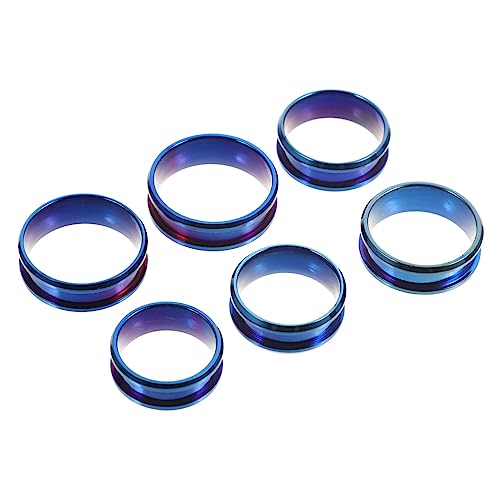 Homoyoyo 6 Stück Gerillte Fingerringe Blanko-rillenring Sterling Geriffelter Fingerring Rund Gerillter Einlegering Ringrohlinge Geriffelter Kern Leer Rostfreier Stahl Blue Homoyoyo 6 Stück Gerillte Fingerringe Blanko-rillenring Sterling Geriffelter Fingerring Rund Gerillter Einlegering Ringrohlinge Geriffelter Kern Leer Rostfreier Stahl Blue von Homoyoyo