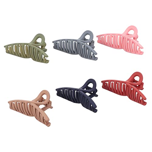 Homoyoyo 6 Stück Große Rutschfeste Haarklammern Robuste Damen Haarspangen für Dickes und Normales Haar Stilvolle Haarkrallen zum Frisieren und Alltag Vielseitig Einsetzbar für Bad Küche von Homoyoyo
