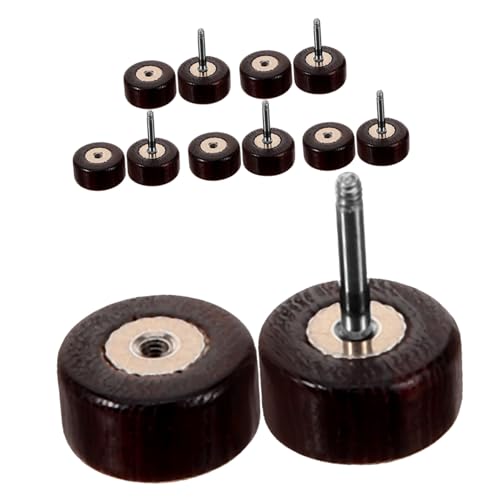 Homoyoyo 6 Stück Kleine Holz Ohrringe Ohrstecker für Herren Minimalistisches Design Modisch Angenehm Leicht und Sicher Kombiniert von Homoyoyo