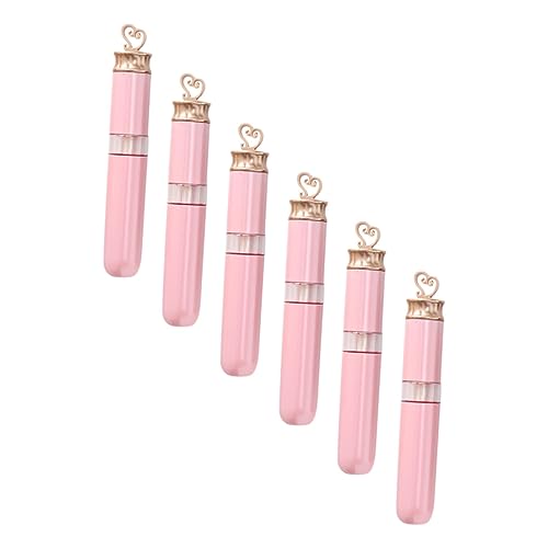 Homoyoyo 6 Stück Lippenstift Behälter Lippenpflege Tuben Nachfüllbar Leicht Tragbar Praktisch Für Frauen Reise Lipgloss Verpackung von Homoyoyo