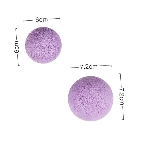 Homoyoyo 6 Stück Natürliche Gesichtsreinigungsschwämme Halbkreisförmig Sanftes Peeling Make Up Entferner Umweltfreundlich für Hauttypen Geeignet Wiederverwendbar Trockener Zustand von Homoyoyo