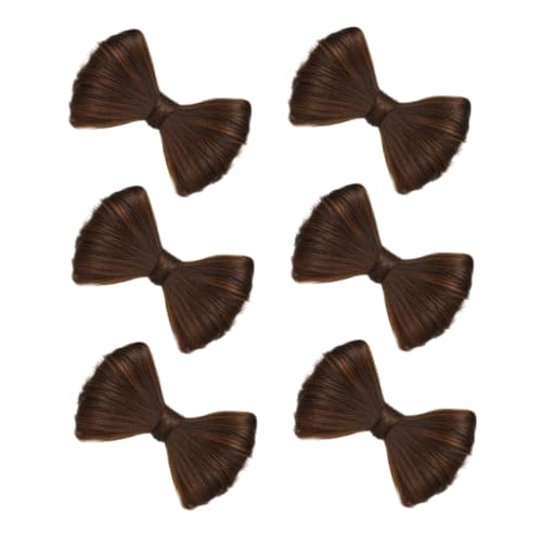 Homoyoyo 6 Stück Perückenclips Mit Schleife: Gefälschte Haarknoten-clips, Haarschleifen, Haarspangen, Haarverlängerungen, Dekoratives Haarteil, Styling-zubehör Für Und Mädchen Homoyoyo 6 Stück Perückenclips Mit Schleife: Gefälschte Haarknoten-clips, Haarschleifen, Haarspangen, Haarverlängerungen, Dekoratives Haarteil, Styling-zubehör Für Und Mädchen von Homoyoyo