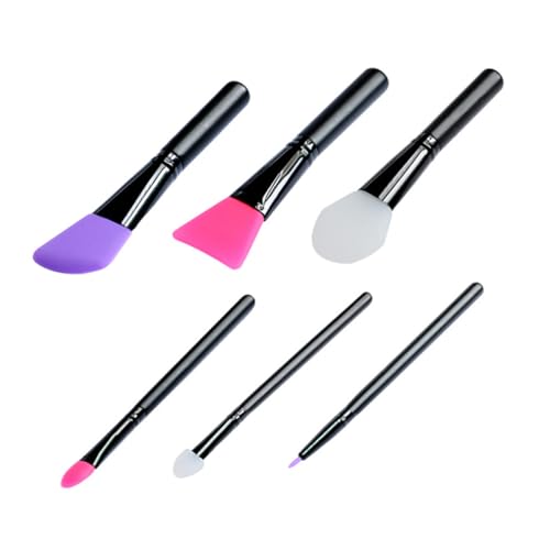 Homoyoyo 6 Stück Silikon Gesichtsmaske Pinsel Hygienisch Hitzebeständig Wiederverwendbar für Tonerde Körperlotion und Butter zu Empfindlicher Haut für Professionelle und Private Anwendung von Homoyoyo