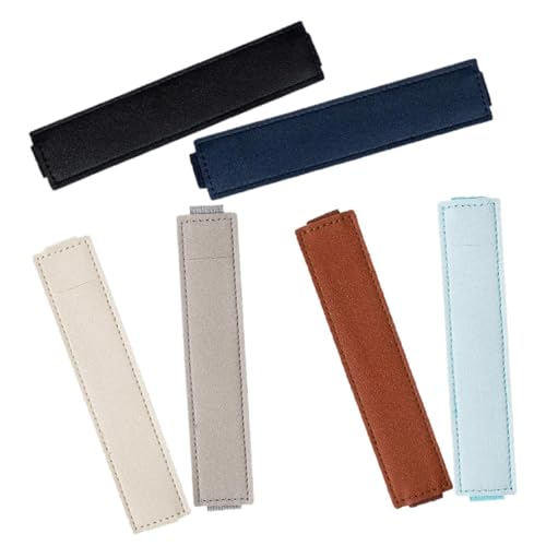 Homoyoyo 6 Stück Stifthüllen mit Elastischem Band Verstellbare Stiftetuis aus Lederimitat Praktische Stiftschutzhüllen für Notizbücher Planer und Tablet Stabiles Pen Storage Pouch für von Homoyoyo