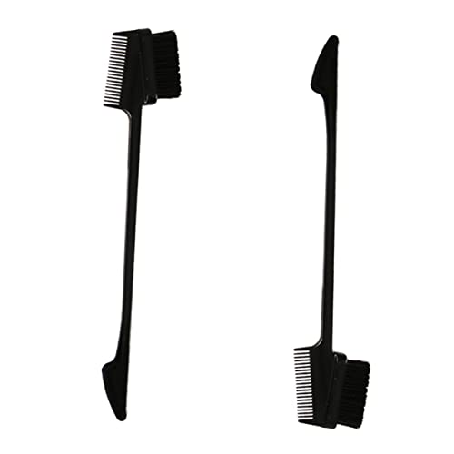 Homoyoyo 6 Stück Teiliges Augenbrauen Kamm Schwarz Multifunktional Tragbar Doppelseitiger Styling Pinsel und Kamm Sanftes Bürstenwerkzeug zur Präzisen Augenbrauenformung für Damen von Homoyoyo