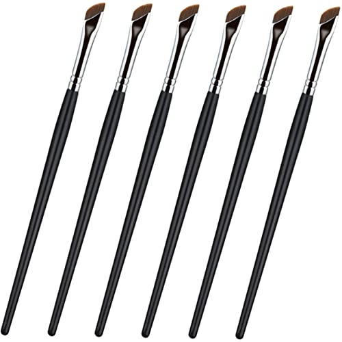 Homoyoyo 6 Stück Teiliges Augenbrauen und Eyeliner Pinsel Schräger Concealer Pinsel Ergonomisch Leicht für Präzises Make Up Einfache Vielseitiges Makeup Tool für Damen und Reisen von Homoyoyo