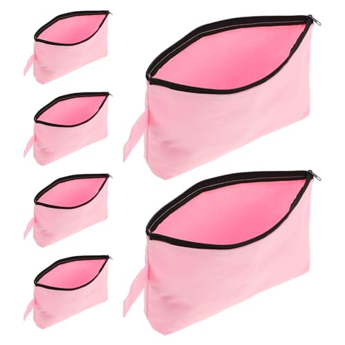 Homoyoyo 6stücke Canvas Kosmetiktasche Mit Reißverschluss Make up Tasche Aus Segeltuch Geräumiger Organizer Für Reise-toilettenartikel Leere Canvas Tasche Für Bastelarbeiten von Homoyoyo