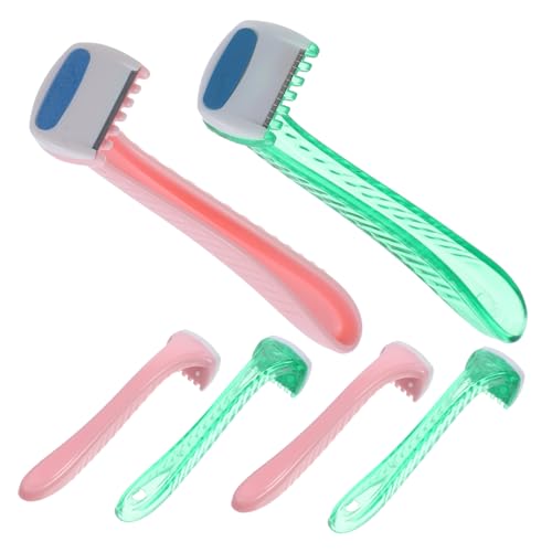 Homoyoyo 6 Stück Teiliges Damen Haarentfernungs Rasierer für Beine und Bereiche Ergonomisches Design Leicht und Tragbar Einfach zu Bedienen für Präzises Rasieren Zufällige von Homoyoyo