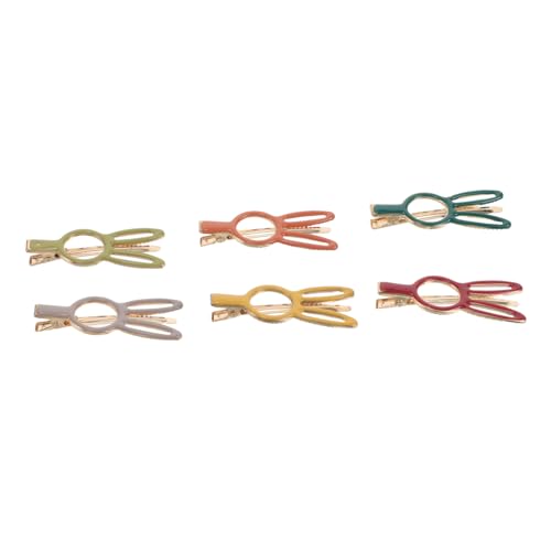 Homoyoyo 6 Stück Teiliges Dunkle Kaninchen Haarclips Niedliche Mini Haarklammern für Mädchen Modische Bang Halter Robuste und Stylische Haarspangen für Alltag und Festtage von Homoyoyo