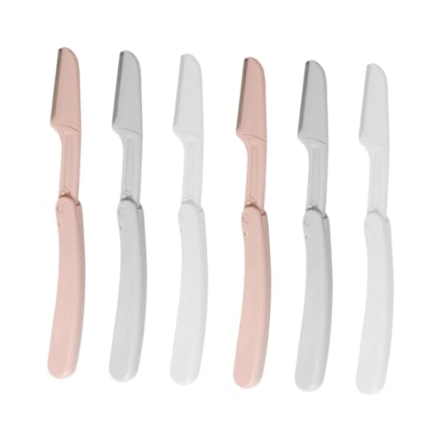 Homoyoyo 6 Stück Teiliges Faltbarer Augenbrauen Trimmer aus Rostfreiem Stahl Präziser Brow Shaper und Rasierer für Frauen und Männer Hautfreundlich Langlebig und Sicher für Sanfte Gesichts von Homoyoyo