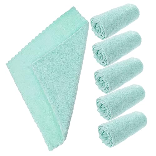 Homoyoyo 6 Stück Teiliges Fleece Gesichtswaschlappen Weiche Hautfreundliche Handtücher für Sanfte für Empfindliche Haut Hohe Wasseraufnahmefähigkeit von Homoyoyo