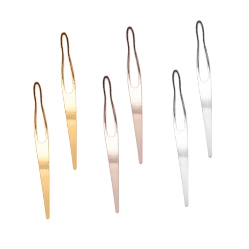 Homoyoyo 6 Stück Teiliges Haarflechtwerkzeug aus Hochwertiger Legierung Stabile Häkelnadeln für Dreadlocks Praktische Zopfflechten Komfortabel zu Bedienen Langlebig und Bruchsicher für von Homoyoyo