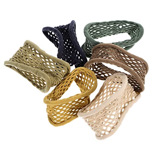 Homoyoyo 6 Stück Teiliges Haargummi mit Breiter Elastische Dicke Haargummis für Dickes Schweres Haar Dehnbar und Schonend Haarstyling Accessoires für Frauen und Mädchen von Homoyoyo