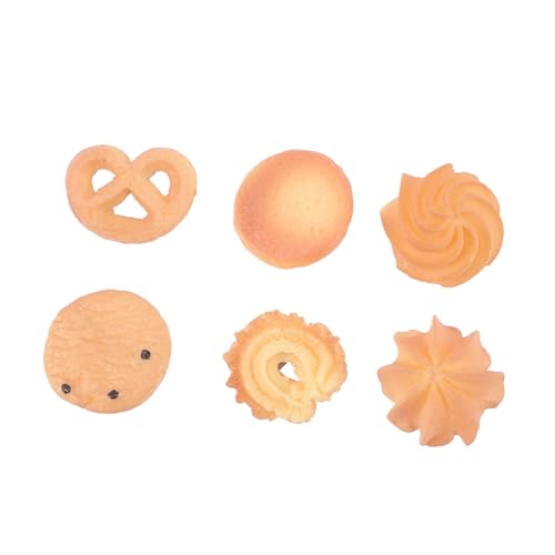 Homoyoyo 6 Stück Teiliges Haarklammern Keks Design Kunststoff Haarspangen Leicht Robust für Mädchen Haarschmuck Bequem Haltbar für Party Alltag Frisuren von Homoyoyo