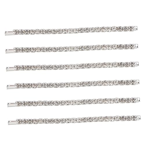 Homoyoyo 6 Stück Teiliges Haarklammern mit Strasssteinen Stilvoll für Damen und Mädchen Modischer Haarschmuck für Hochzeit Party Alltag und Festliche Anlässe von Homoyoyo