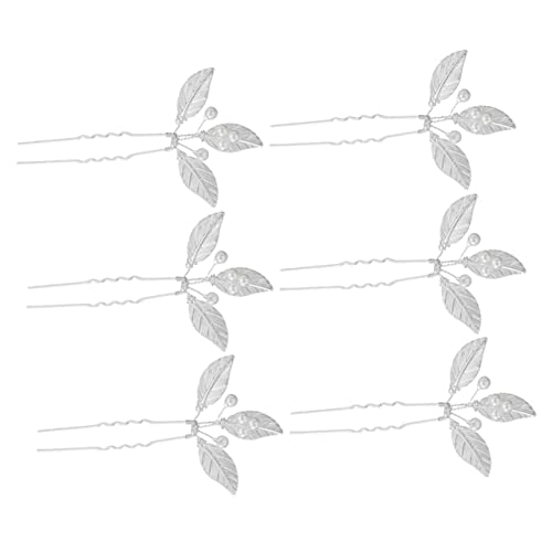 Homoyoyo 6 Stück Teiliges Haarnadels aus Legierung mit Blätterdesign Eleganter Braut Haarschmuck für Damen für Hochzeiten und Besondere Anlässe von Homoyoyo