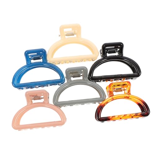 Homoyoyo 6 Stück Teiliges Kleine Halbrunde Haarklammern Haarspangen für Damen Vielseitig Einsetzbar zum Frisieren Ponytail Halter Geeignet für Dickes und Normales Haar Modische von Homoyoyo