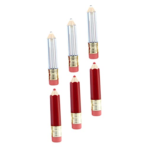 Homoyoyo 6 Stück Teiliges Kleine Lippenbalsam fläschchen Leere Lippenstift tuben Stiftform Auslaufsicher Kompakt und Leicht für DIY Lipgloss Unterwegs für Frauen und Mädchen von Homoyoyo