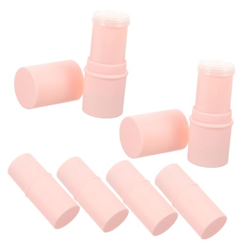 Homoyoyo 6 Stück Teiliges Lippenbalsam Leerbehälter aus Stabilem Kompakt und Tragbar Vielseitig für Lippenpflege DIY Geeignet für Frauen und Mädchen Leichte Lipgloss Tubes zum Einfachen von Homoyoyo