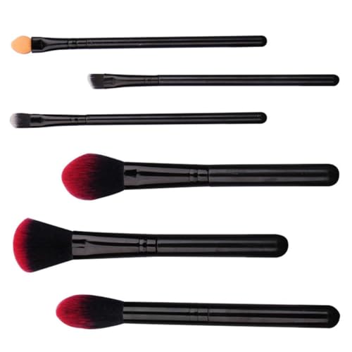 Homoyoyo 6 Stück Teiliges Make Up Pinselset mit Weichen Borsten für Lidschatten und Augenbrauen für Reisen und Täglichen Gebrauch Kompakte Professionelles Makeup Tool von Homoyoyo