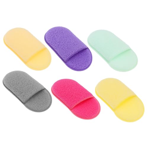 Homoyoyo 6 Stück Teiliges Reinigungspad für Gesicht Sanftes Waschbares Makeup Entferner Schwämmchen Exfolierende Abschminkpads Geeignet für Hauttypen Porentiefe Reinigung und Ölfreie von Homoyoyo