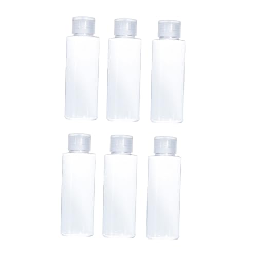 Homoyoyo 6 Stück Teiliges Reise Transparente Auslaufsichere Lotion Flaschen aus Kunststoff Nachfüllbehälter für Kosmetik Praktische Squeeze Flaschen für Shampoo Seife Handcreme von Homoyoyo