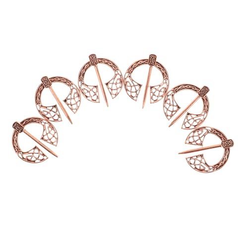 Homoyoyo 6stücke Brosche Aus Legierung Für Damen Und Herren Vintage-brosche Als Schalschnalle Mittelalterlicher Schmuck Für Formelle Und Outfits von Homoyoyo