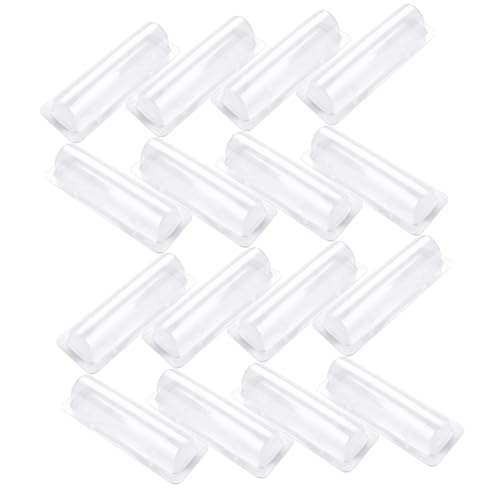 Homoyoyo 60 Stück Teiliges Transparente Lippenbalsam Aufbewahrungsboxen aus Robustem PVC Leichte Plastikkuppeln mit Doppelseitigem Klebeband Vielseitige Geldkarten und DIY Bastelhalter für von Homoyoyo