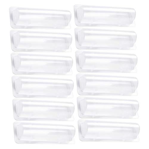 Homoyoyo 60 Stück Transparente Lip Balm Halter Kunststoff Dome Geldbeutel Hülle Tragbar Leicht DIY Aufbewahrung für Lippenpflege Kosmetik Organizer Reise und Alltag von Homoyoyo