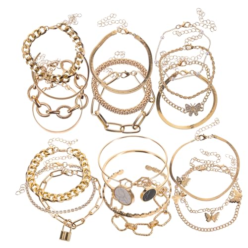 Homoyoyo 6sätze Fußkettchen Für Frauen Mit Armband Fußschmuck Für Damen Leicht Und Angenehm Zu Tragen Für Verschiedene Anlässe von Homoyoyo