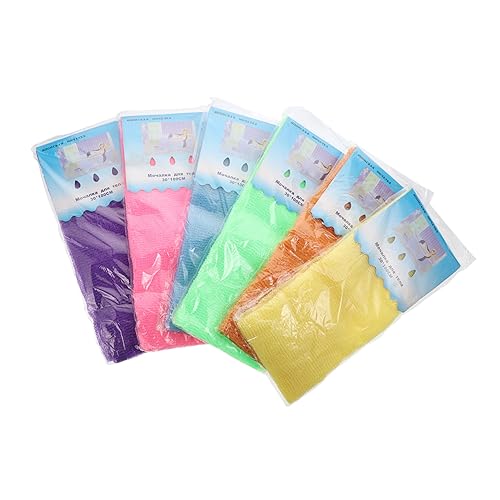 Homoyoyo 6stücke Teiliges Nylon-duschtücher Für Rückenschrubber Lange Vielseitige Peeling-handtücher Für Effektives Duscherlebnis in Bunten Farben von Homoyoyo