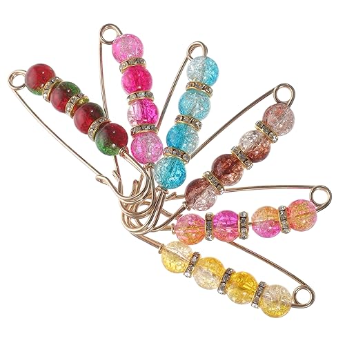 Homoyoyo 6Stücke Teiliges Broschen für Perlen und Modestile Vielseitige Clips für Schals Pullover und Hüte Accessoires für Formelle und Lässige Anlässe von Homoyoyo