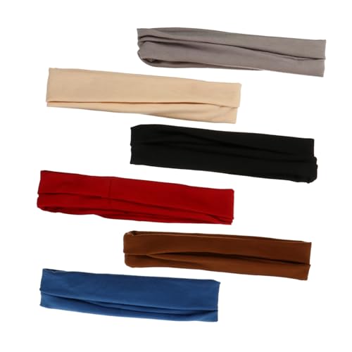 Homoyoyo 6stücke Elastischer Sport-haarreifen Für Yoga Atmungsaktiv Und Schweißableitend Bequeme Einheitsgröße Haar-accessoire Mit Stretch-funktion Ohne Klebstoff Oder Klammern von Homoyoyo