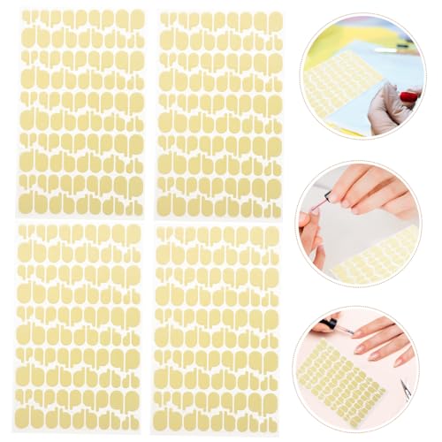 Homoyoyo 6blätter Nagelkleber-aufkleber Mit Doppelseitigem Klebeband Für Nailart Nagelband Für French-tip-maniküre Nagelaufkleber Für Kunstnägel Kompatibel Mit Vielen Nagelpflastern von Homoyoyo