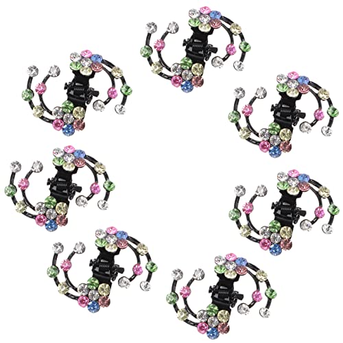 Homoyoyo 6er Set Haarklammern Mit Strasssteinen – Mini-Klauenclips in Blumenform Für Mädchen Und Frauen – Perfekte Haarspangen Für Brautfrisuren Und Festliche Anlässe von Homoyoyo