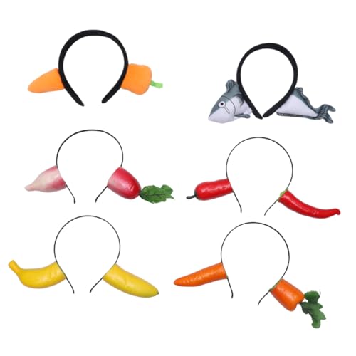 Homoyoyo 6stücke Haarreifen Aus Hochwertigem Material Leicht Exquisiter Verarbeitung Lustiges Design Beiden Seiten Für Fröhliche Partys Als Performance-kopfschmuck Und Dekoratives Foto-requ von Homoyoyo