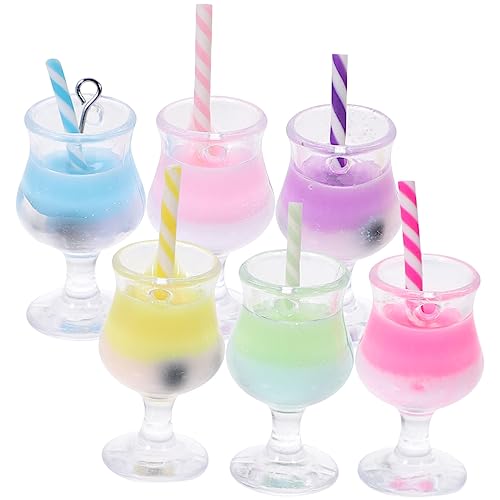 Homoyoyo 6stücke Miniatur Milchtee Becher Modell Für Puppenhaus Dekoration Realistische Getränkeaccessoires Geeignet Für Miniaturhäuser Fantasievoll Spielzeug Für Junge Mädchen Und von Homoyoyo