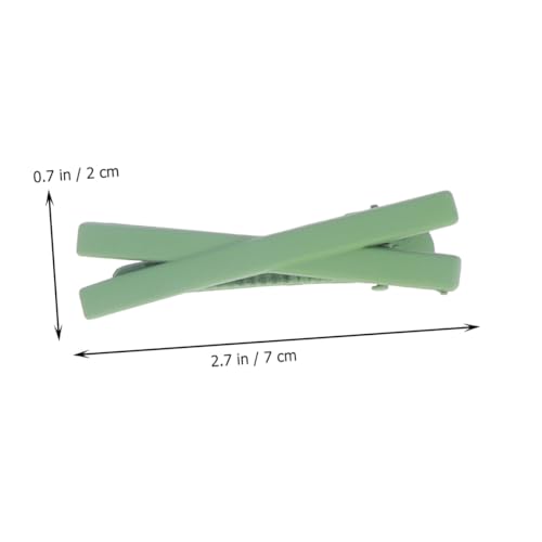 Homoyoyo 7 Stück Teiliges Bunte Blüten Haarspangen Snap Clips X Form Haarklammern für Damen und Mädchen Sichere Haarnadeln für Alltag Party Zeremonie Langlebiges Kunststoffmaterial Grün von Homoyoyo