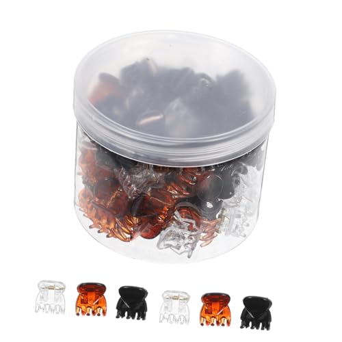 Homoyoyo 72 Stück Teiliges Mini-Haarklammern Mattem Finish Starke Quadratische Haarklammern für Feines Haar Präzise Styling-Clips für Ponyfransen und Strähnen Buntes DIY Haarschmuck Frauen von Homoyoyo