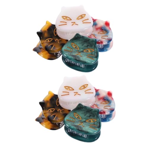 Homoyoyo 8 Stck Teiliges Kleine Katzen Haarspangen aus Sicherem Acetat Leichte Haarklammern für Frauen Schmerzfreie Katzenkrallen Haarklammern Bunte Haarschmuck Clips für Alltag und von Homoyoyo