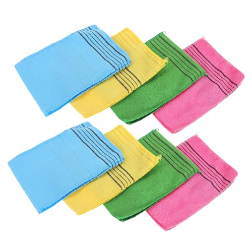 Homoyoyo 8 Stück Exfolierendes Waschlappen Handtuch für Sauna und Dusche Entfernt Abgestorbene Haut Rückenreiniger für Glatte Haut von Homoyoyo