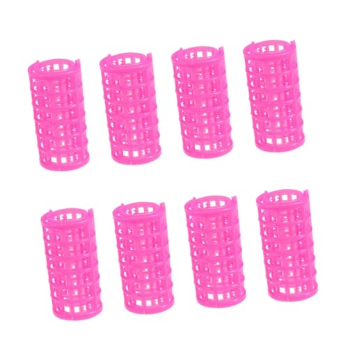 Homoyoyo 8 Stück Teiliges Double Layer Haarwickler Set mit Selbsthaltenden Kunststoff Clips Mittlere für Frauen Männer und Vielseitig für Wellen Retro Locken und Styling von Homoyoyo