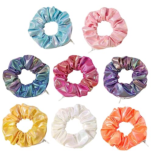 Homoyoyo 8stücke Haarseil Farbverlaufs-haargummi Mädchen-haarring Modisches Haarseil Süßer Kopfschmuck Kreative Haar Ringe Mädchen Haar Krawatten Gradienten Pu Kopfschmuck Band von Homoyoyo