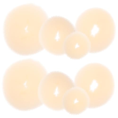 Homoyoyo 8 Stück Teiliges Haarknoten aus Beige Kompakter Haarknoten Helfer Leichtes Waschbares Styling Zubehör für Frauen und Mädchen Langlebig Natürlicher Dutt Geeignet für Alltag und von Homoyoyo