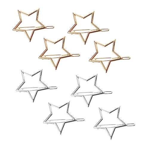 Homoyoyo 8 Stück Teiliges Haarnadeln mit Fünfzackigem Stern Filigraner Haarschmuck aus Langlebiger Zarte Haarspangen Gold und Silber für Mädchen für Partys und Festliche Anlässe Homoyoyo 8 Stück Teiliges Haarnadeln mit Fünfzackigem Stern Filigraner Haarschmuck aus Langlebiger Zarte Haarspangen Gold und Silber für Mädchen für Partys und Festliche Anlässe von Homoyoyo