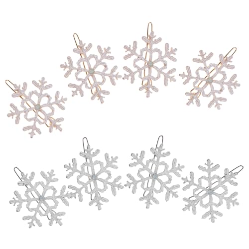 Homoyoyo 8 Stück Teiliges Schneeflocken Haarspangen für Mädchen Festliche Haarclips aus Gold und Silber für Weihnachten und Besondere Anlässe von Homoyoyo
