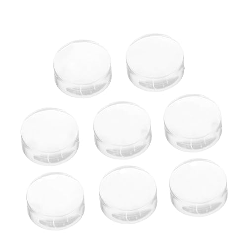 Homoyoyo 8 Stück Teiliges Silikon Nagelstempel Köpfe Langlebige Transparente Stempel für Nail Art Maniküre Kompakt für Salon und Heimgebrauch Einfache Anwendung Groß von Homoyoyo