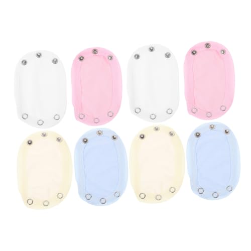 Homoyoyo 8 Stück Teiliges Strampler Erweiterungsset aus Doppellagigem Baumwollstoff Weiche Snap Extender für Neugeborene Atmungsaktiv Hautfreundlich Maschinenwaschbar für Kalte von Homoyoyo