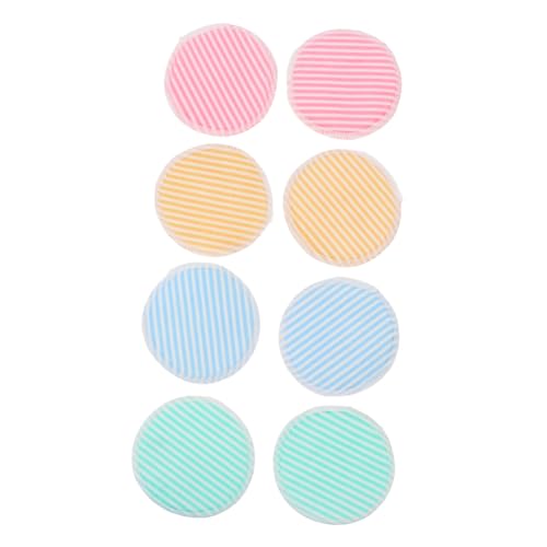Homoyoyo 8 Stück Teiliges Waschbare Makeup Entferner Pads aus Doppellagigem Bambus und Kristallvelours Sanfte Gesichtsreinigung Wiederverwendbar Geeignet für Empfindliche Haut Praktische von Homoyoyo